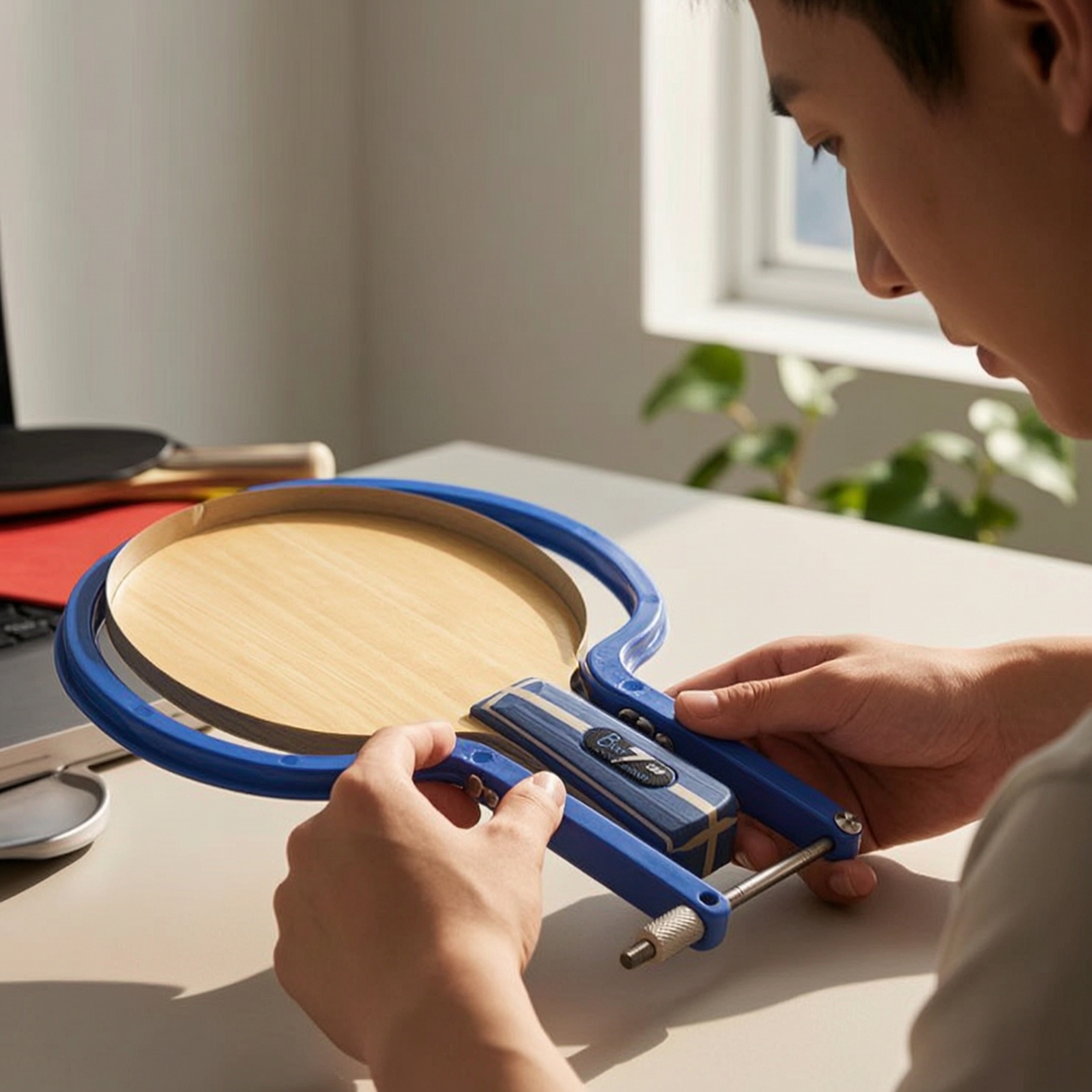 Tools In Workshop - Table Tennis Racket Rubber Cutting Tool