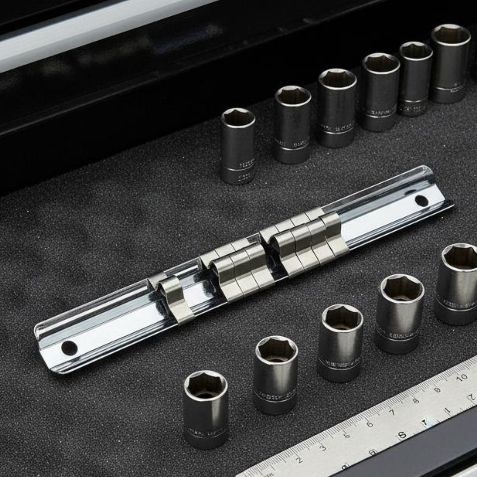 Tools For Garage - Socket Storage Rack Various-Size Plastic Socket