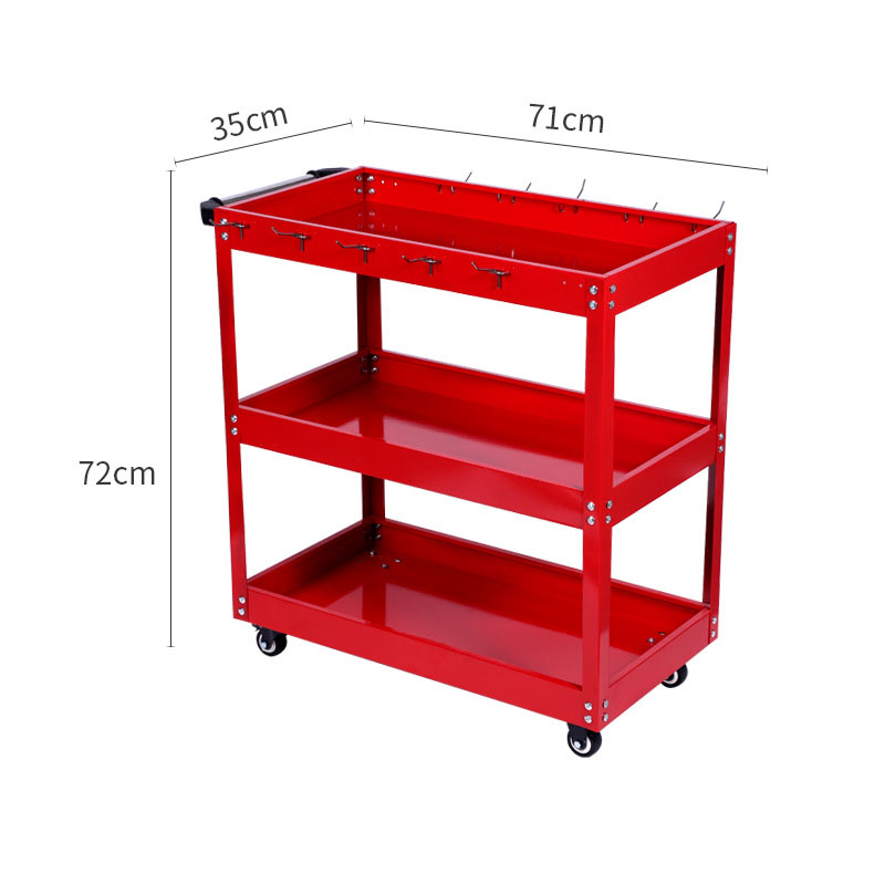 3 Tier Rolling Tool Cart Heavy - مراجعة Workshop Tools Trolley وسعره