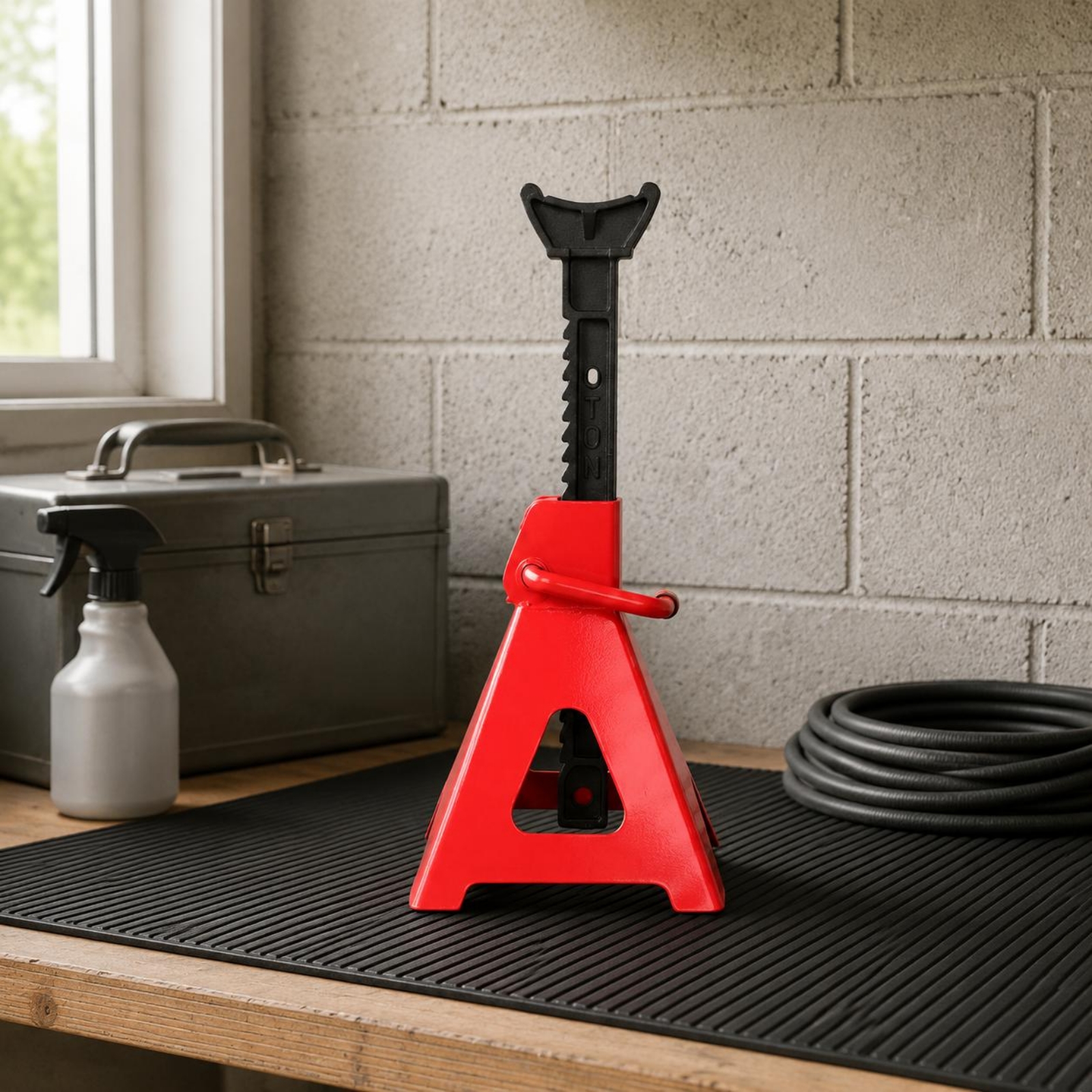2 Pieces Lift Stands Wide Base - مراجعة Tools For Garage وسعره