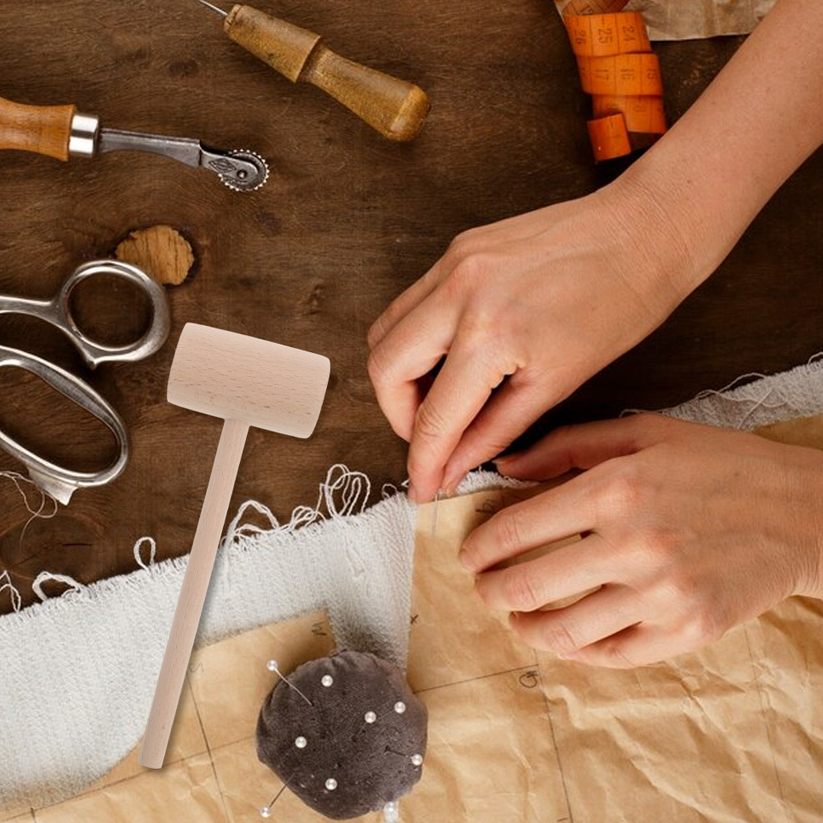 DIY Wooden Hammer for Crafts W - مراجعة Mallet Wood Carving وسعره