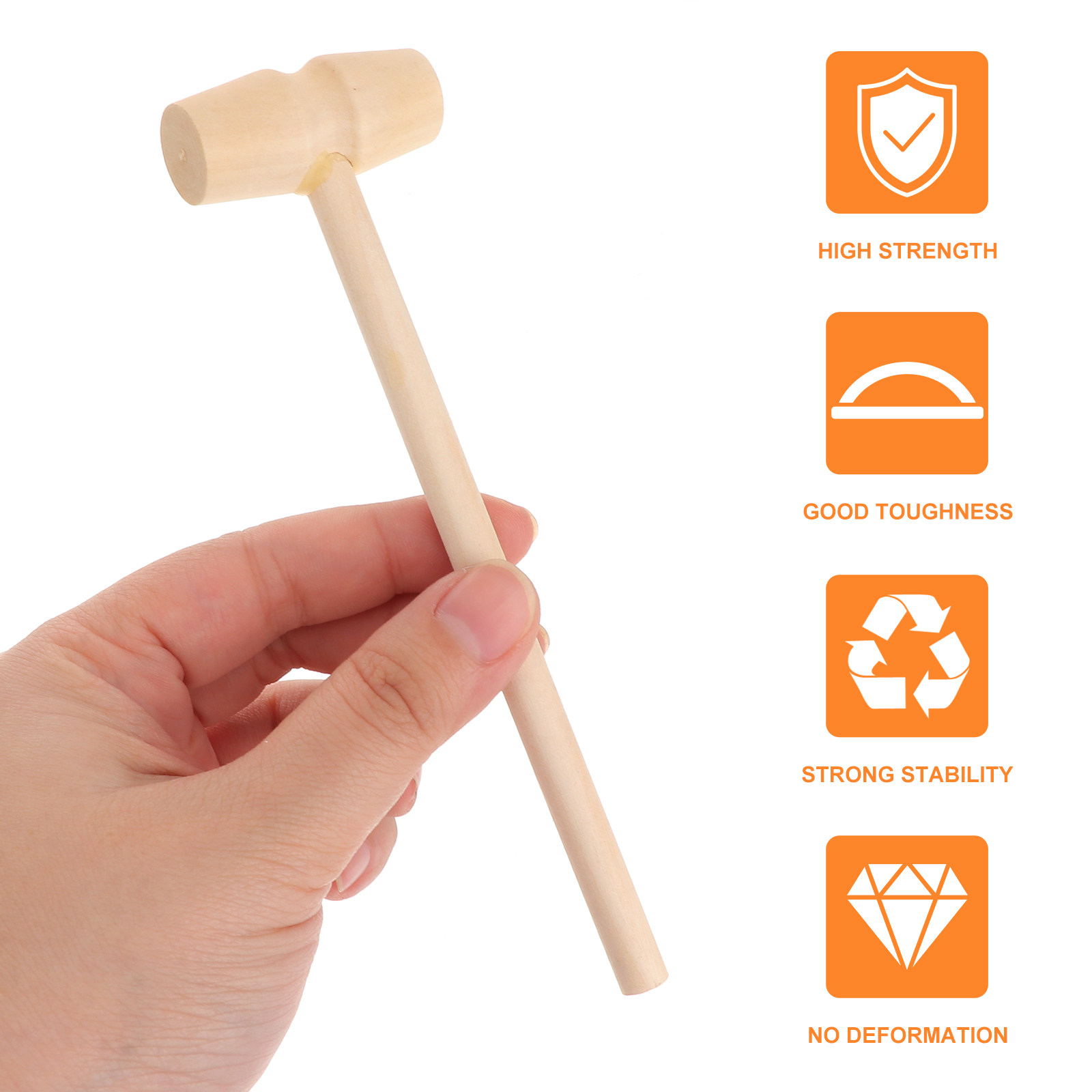 20Pcs Kid Wooden Mini Mallet U - مراجعة Mallet Wood Carving وسعره