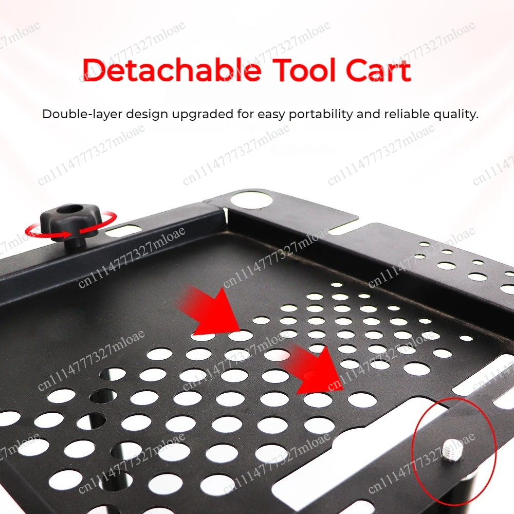 2-Layer Multifunctional Car De - مراجعة Workshop Tools Trolley وسعره
