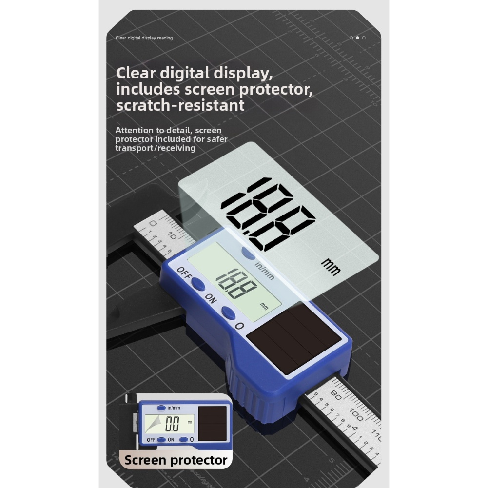 1pc Solar Powered Digital Vern - مراجعة Workshop Tools In Engineering وسعره