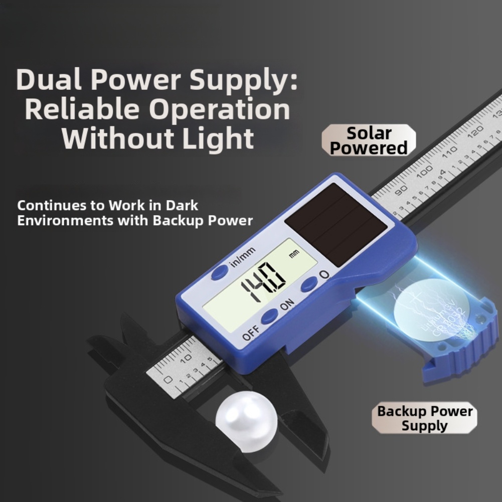 1pc Solar Powered Digital Vern - مراجعة Workshop Tools In Engineering وسعره