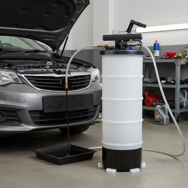 Free Shipping-Oil Change Pump  - مراجعة Tools For Garage وسعره