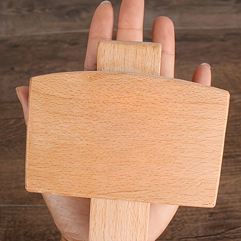 1PC DIY Leather Beech Solid Wo - مراجعة Mallet Wood Carving وسعره