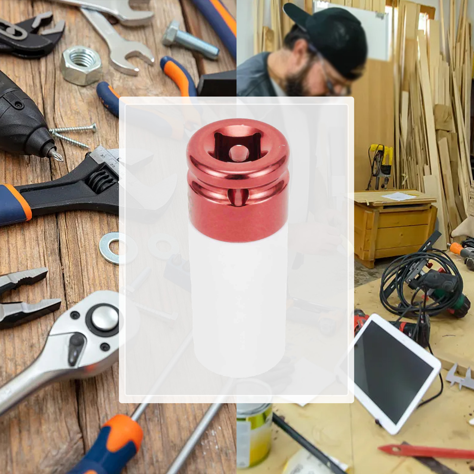 1Pc Metal Socket 17mm 19mm 21m - مراجعة Workshop Hand Tools And Equipment وسعره