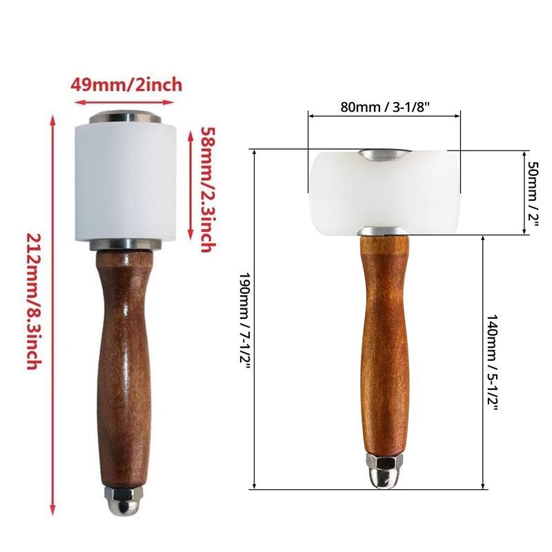 1PC Leather Carving Hammer Lea - مراجعة Mallet Wood Carving وسعره