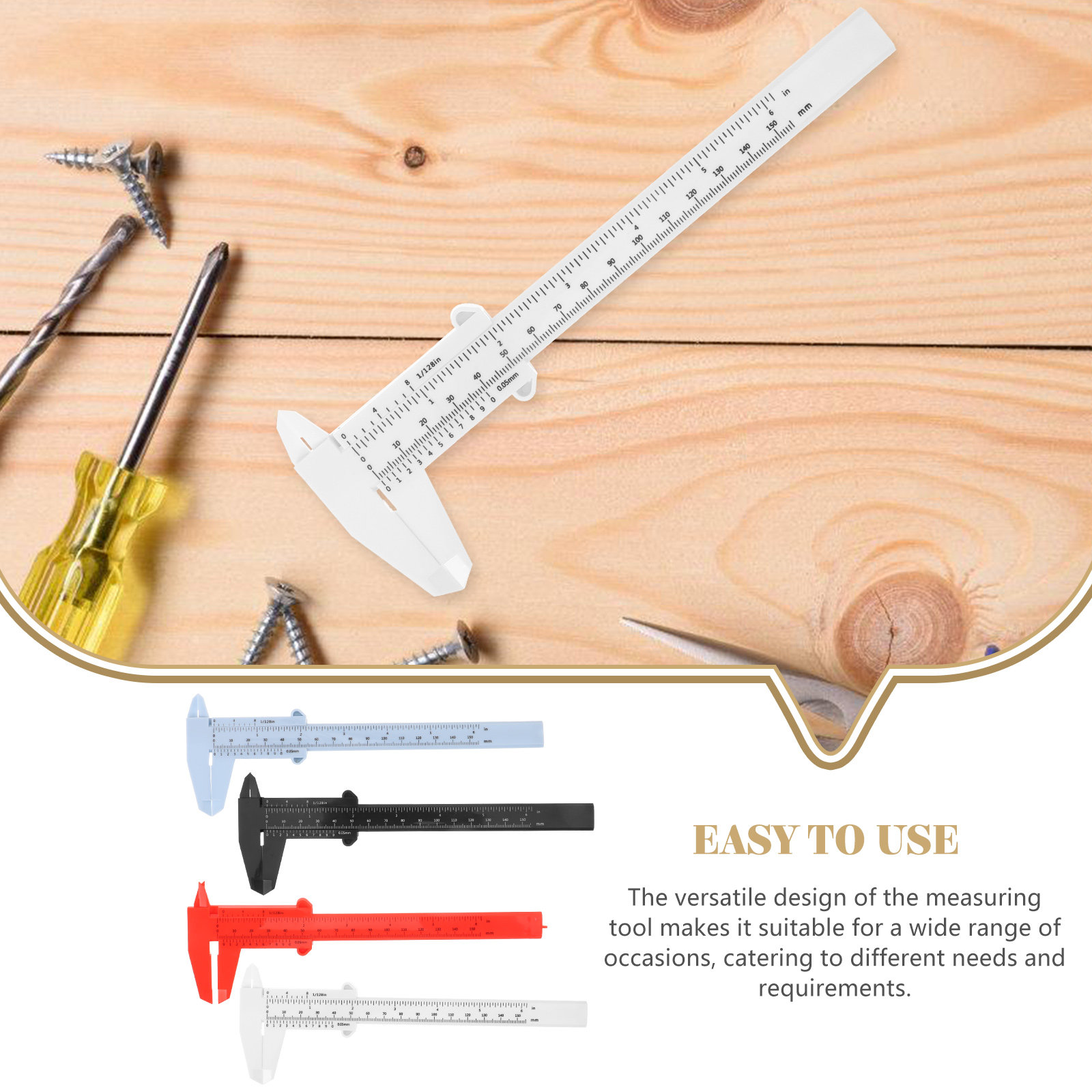4Pcs Plastic Calipers 150Mm No - مراجعة Workshop Tools In Engineering وسعره
