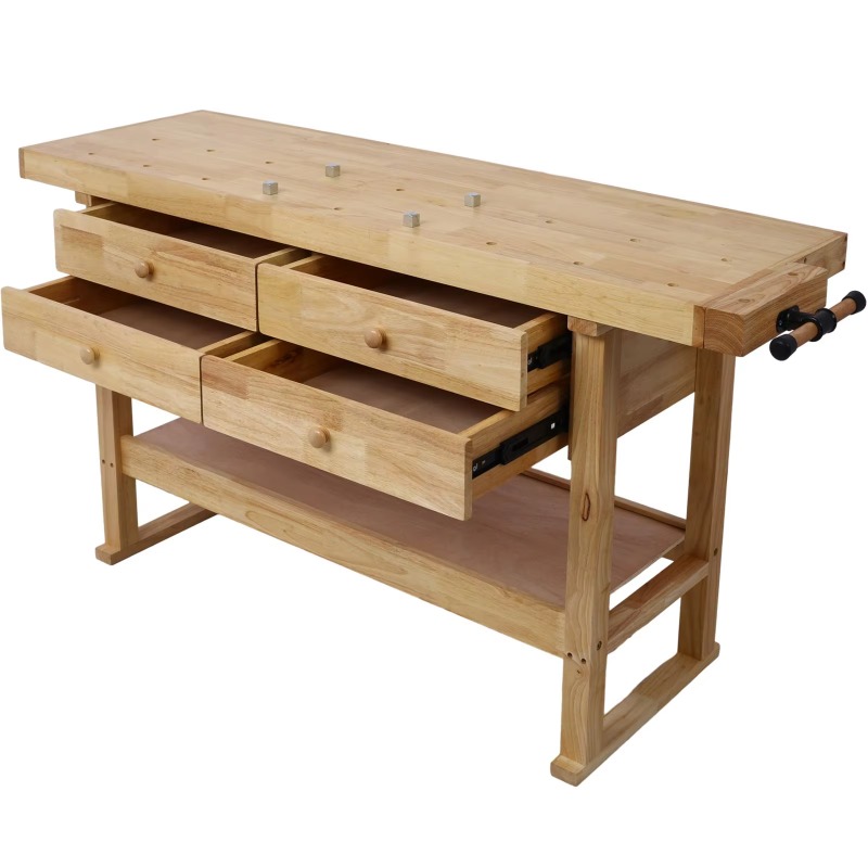 DB 60in steel workbench with 4 - مراجعة Tools Used In Wood Workshop وسعره