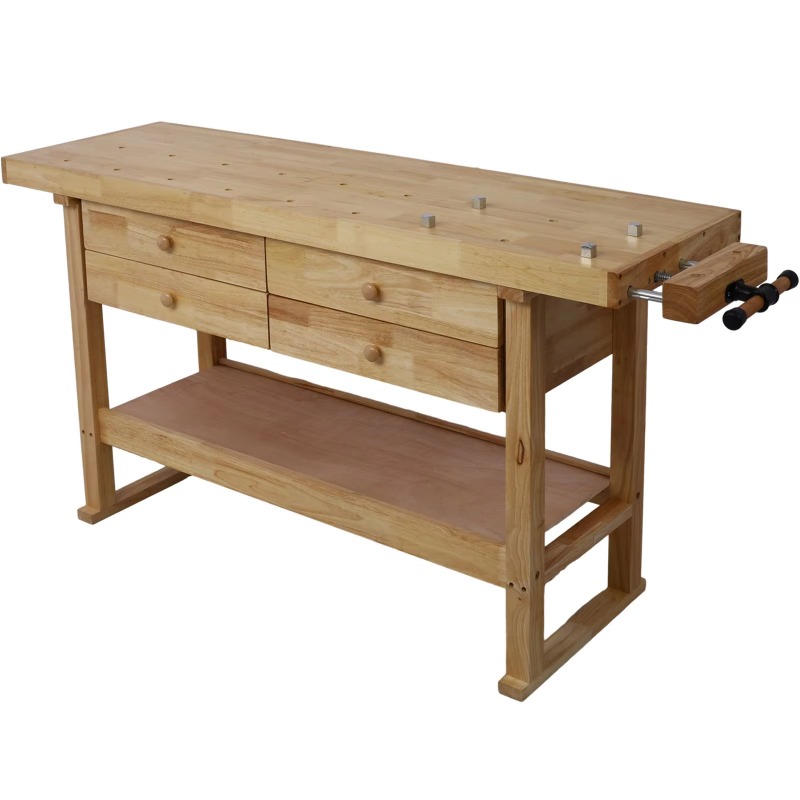 DB 60in steel workbench with 4 - مراجعة Tools Used In Wood Workshop وسعره