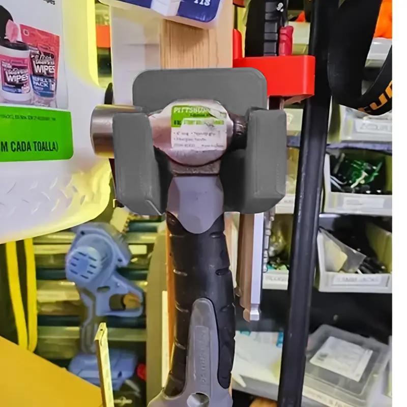 1pc Wall Mounted Hammer Storag - مراجعة Workshop Tools Pictures وسعره