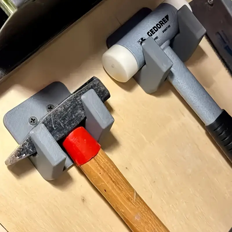 1pc Wall Mounted Hammer Storag - مراجعة Workshop Tools Pictures وسعره