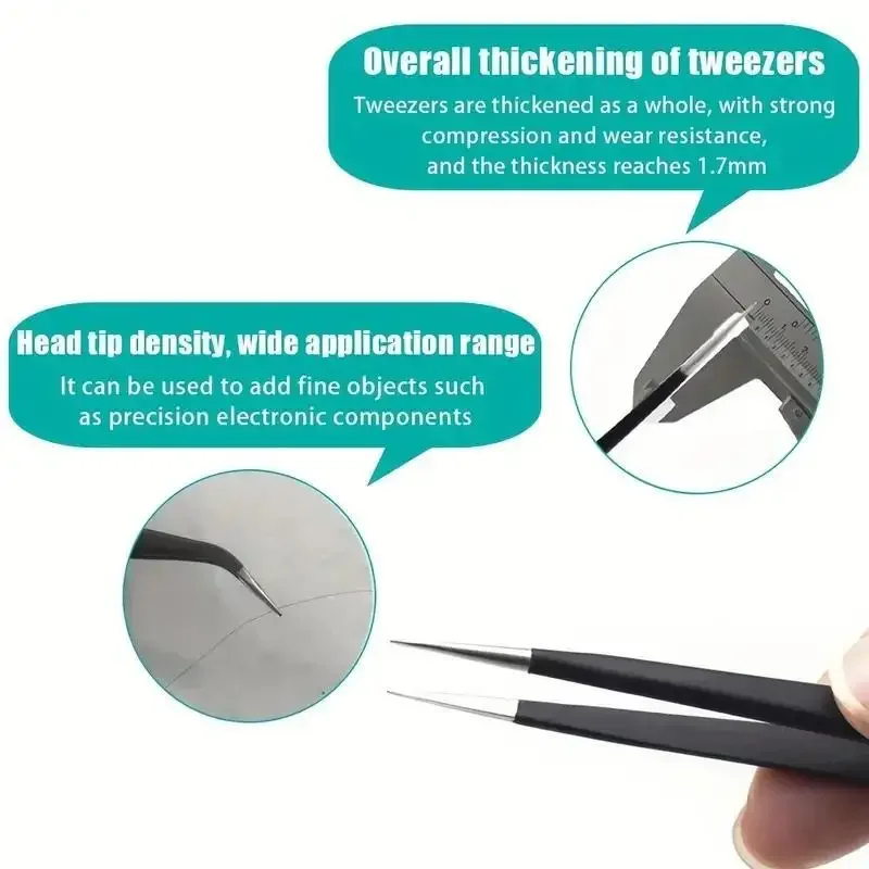 6Pcs Anti-static ESD Tweezers  - مراجعة Special Workshop Tools وسعره