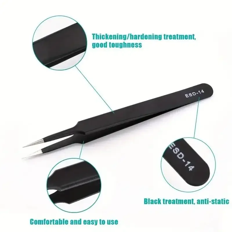 6Pcs Anti-static ESD Tweezers  - مراجعة Special Workshop Tools وسعره