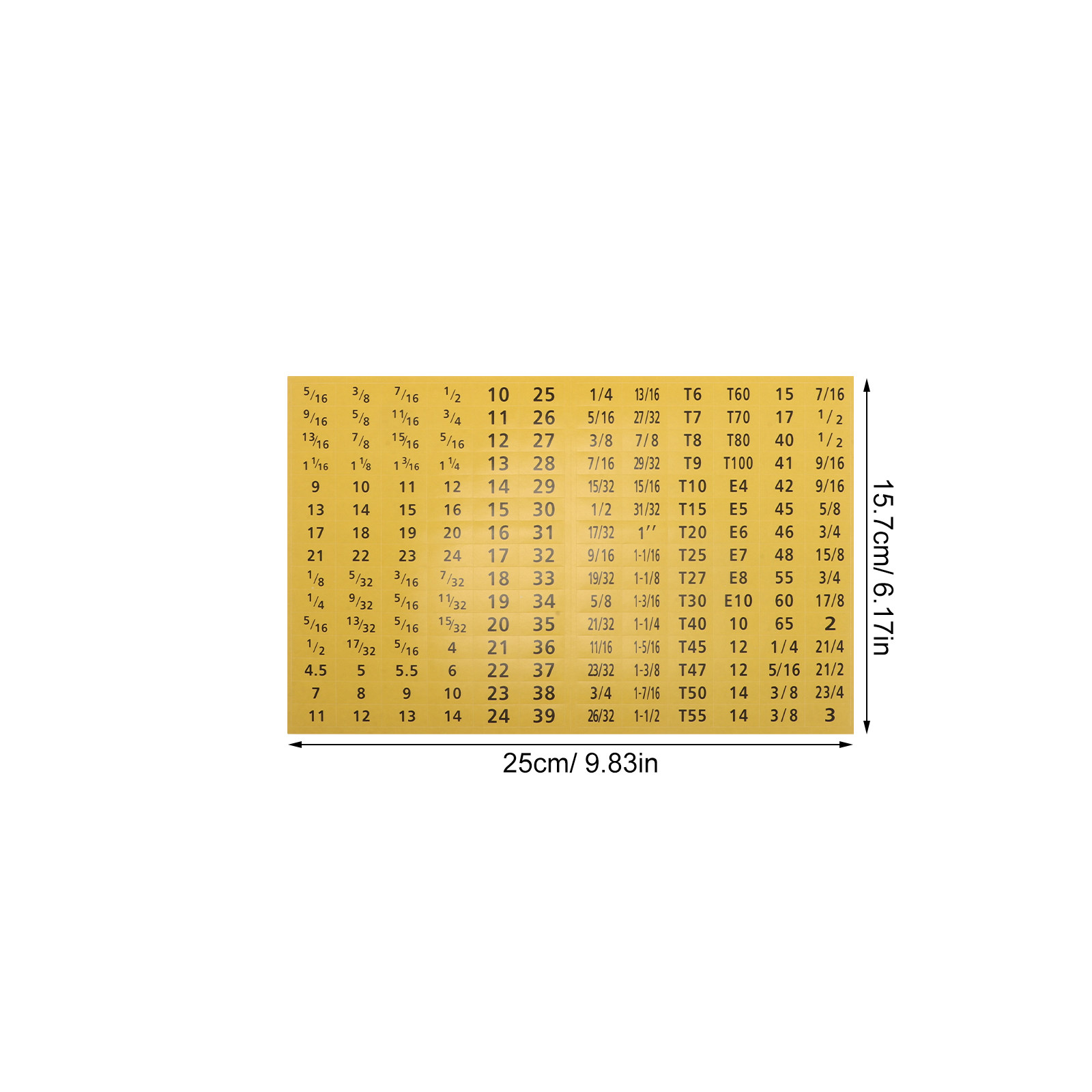 20Sheets Socket Wrench Size La - مراجعة Tools In Workshop وسعره